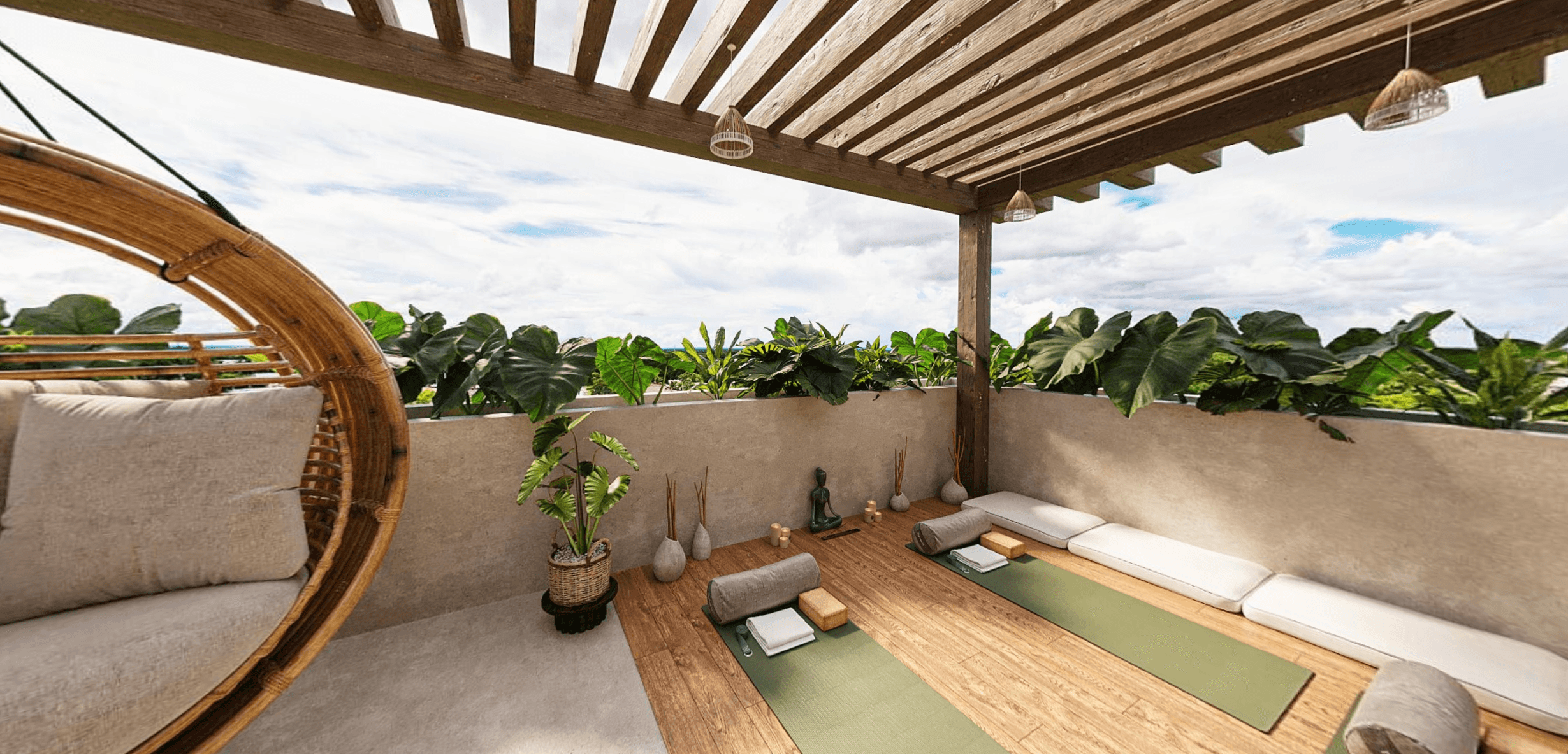 Apartments for Sale in Bacalar: MALENA Bacalar 15 pergola