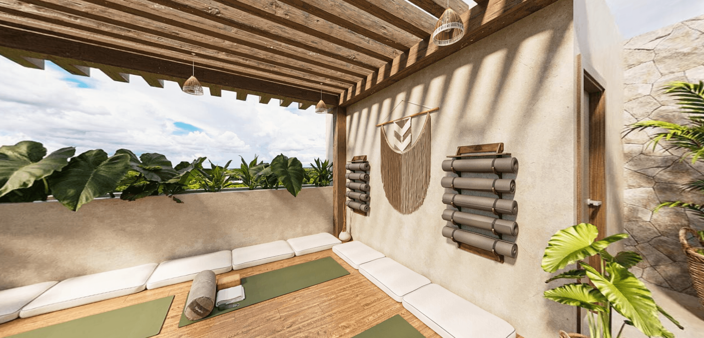 Apartments for Sale in Bacalar: MALENA Bacalar 14 pergola2